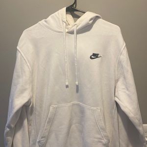 White Nike Sportswear Club Fleece